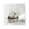 Panier de bain / douche a visser, noir, Neo