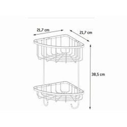 Etagère de bain / douche a visser, chromé, Esssential