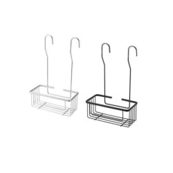 Etagère de bain / douche à suspendre en inox Hangy, SENSEA, H.40 X l.25 X P.12.5 cm chromé