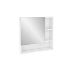 Armoire de toilette l.70 cm H.70 cm P.16.3 cm, blanc, SENSEA Easy