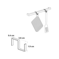 Lot de 4 crochet fin inox DELINIA ID