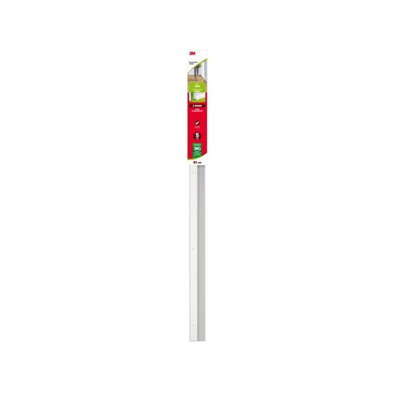 Bas De Porte À Visser Sol Lisse À Visser Classique 3M, L.93 Cm Blanc