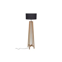 Lampadaire Droit, Nature Bois Noir, Corep Conrad