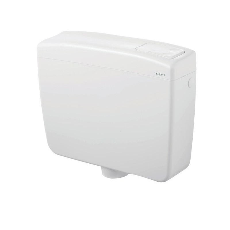 Réservoir semi-bas WC blanc SIAMP Sopra double touche