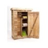 Armoire de jardin bois Helka naturelle, L.131 X H.197 X P.69 Cm