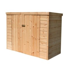 Coffre De Jardin Bois Kikka Naturel, L.192.4 X H.149.7 X P.100.3 Cm