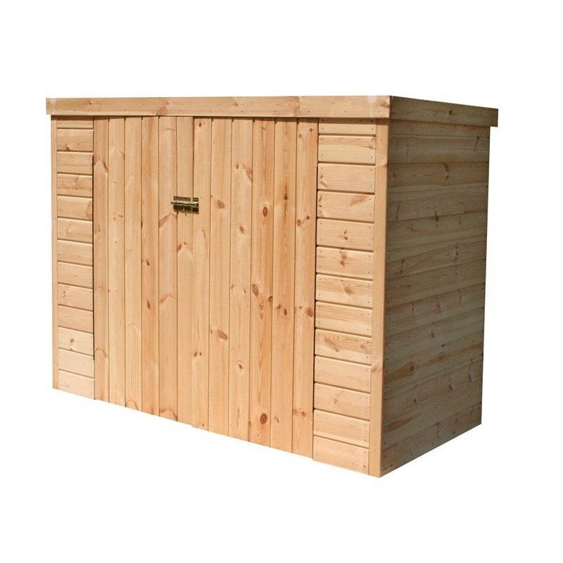 Coffre De Jardin Bois Kikka Naturel, L.192.4 X H.149.7 X P.100.3 Cm