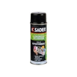 Colle d'assemblage loisir/deco repositionnable sader tr spray 200ml