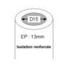 Manchon D'Isolation Caoutchouc, Diam.15 X 41 Mm, En Barre De 1 M