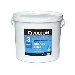 Chlore lent  AXTON, galets 200 grammes 5 kg