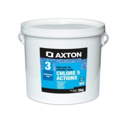 Chlore 5 actions AXTON galets, 200 grammes 5 kg