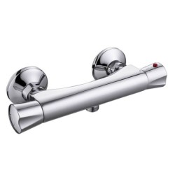 Mitigeur thermostatique douche chrome chromé Nerea