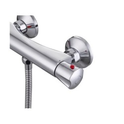 Mitigeur thermostatique douche chrome chromé Nerea