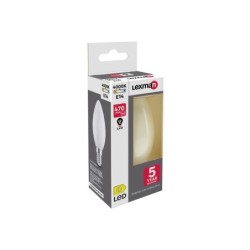 Ampoule led à filament blanc flamme E14 40 W, LEXMAN