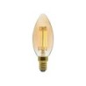 Ampoule décorative led à filament ambré flamme E14 40 W, LEXMAN