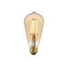 Ampoule décorative led à filament ambré Edison E27,  LEXMAN, 40 W