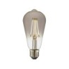 Ampoule décorative led à filament fumé edison E27 6 W, LEXMAN