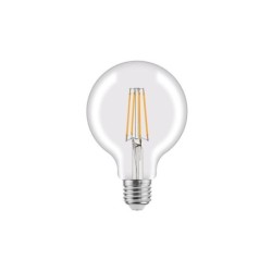 Ampoule led à filament globe 95 mm E27 75 W blanc chaud, LEXMAN