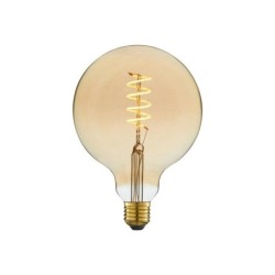 Ampoule décorative led à filament ambré globe E27, LEXMAN, diam. 125 mm 35 W