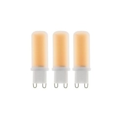 3 ampoules led à filament dépoli capsule G9 40 W, LEXMAN