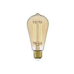 Ampoule décorative led à filament ambré edison E27 5.8 W, LEXMAN