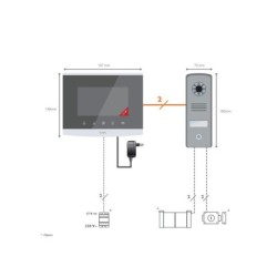 Visiophone filaire EXTEL compact filaire