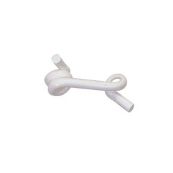 Isolateur Clôture electr queue de cochon d10mm pvc blanc 50pc beaumont