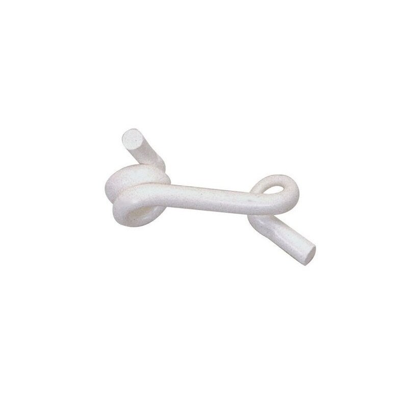 Isolateur Clôture electr queue de cochon d10mm pvc blanc 50pc beaumont