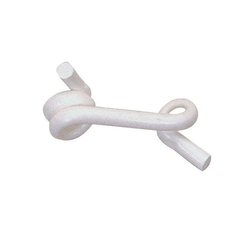 Isolateur Clôture electr queue de cochon d12mm pvc blanc 50pc beaumont