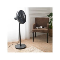 Ventilateur sur pied digital, Loft 40 cm, 50W Noir