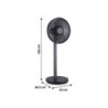 Ventilateur sur pied Loft SILENT, 40 cm, 27 W, noir, EQUATION