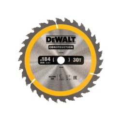 Lame de scie circulaire portative construction Dewalt  184X16 mm