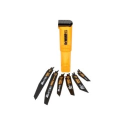 Coffret lames pour scie sabre + boite de rangement Dewalt X6