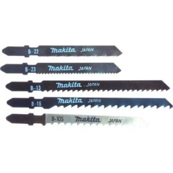 Lot de 5 lames de scie sauteuse B10S+B16+B13+ B23+B22 MAKITA