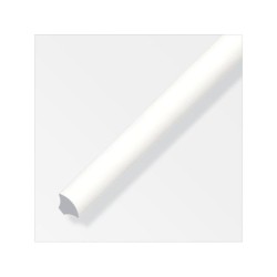 1/4 de rond 14 mm pvc blanc 2,5 m