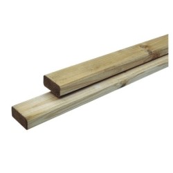 Lambourde pour terrasse bois résineux en pin, L.240 x l.7cm x Ep.33 mm beige