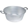 "Bassine à gras lourde pro type ""landaise"" anse alu diam. 65 72L Ep. 3,5 mm"