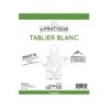 Tablier de boucher pvc blanc 120x75 cm