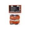 Lot de 2 sangles de serrage, polypropylene, XL PERFORM TOOLS, 3mx25mm, 150kg, crochets orange