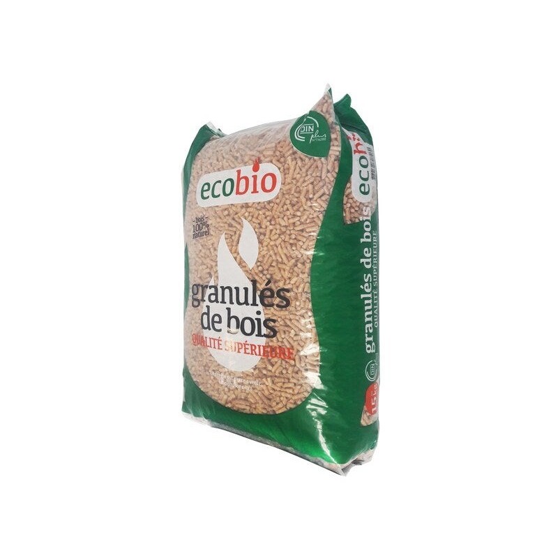 Granulés de bois 100% naturel ECOBIO 15Kg