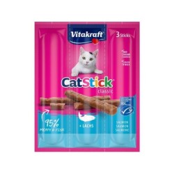 Lot de 3 friandises pour chat VITAKRAFT Stick mini saumon