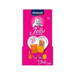 Lot de 6 friandises pour chat VITAKRAFT Jelly Lovers poulet, 15 g