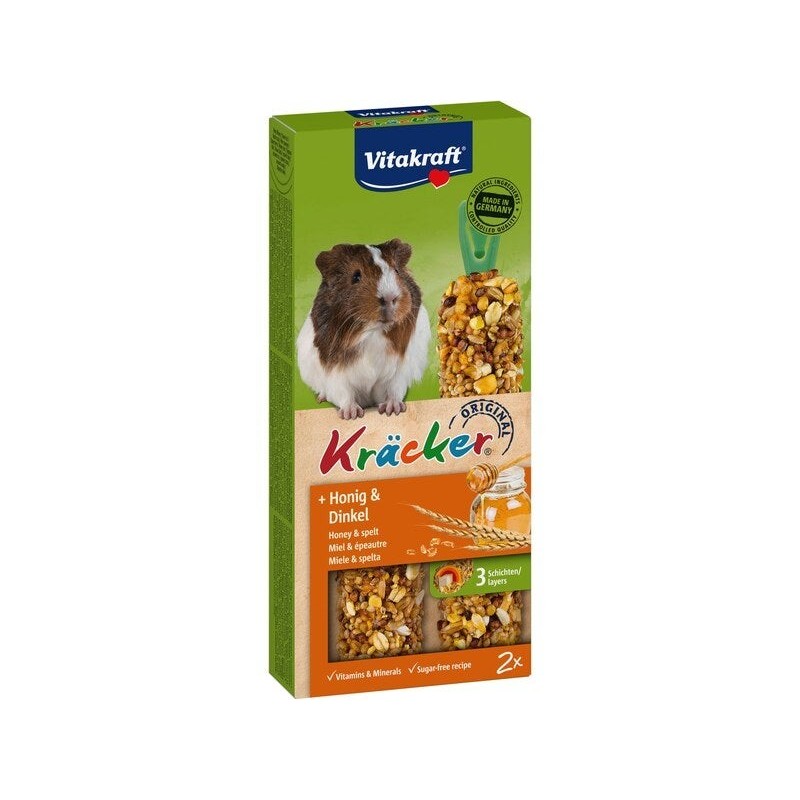 Lot de 2 friandises cochon d’inde kracker miel epeautre VITAKRAFT