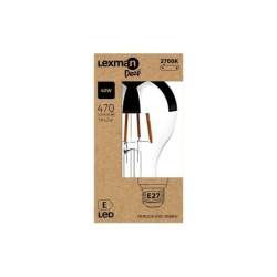 Ampoule led standard déco LEXMAN E27 40 W 470 lumens 360 d 2700 k argente