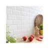 Carrelage Mur Forte Uni Blanc Brillante L.7.5 X L.15 Cm, Metro Artens