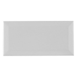 Carrelage Mur Forte Uni Blanc Brillante L.7.5 X L.15 Cm, Metro Artens