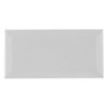 Carrelage Mur Forte Uni Blanc Brillante L.7.5 X L.15 Cm, Metro Artens