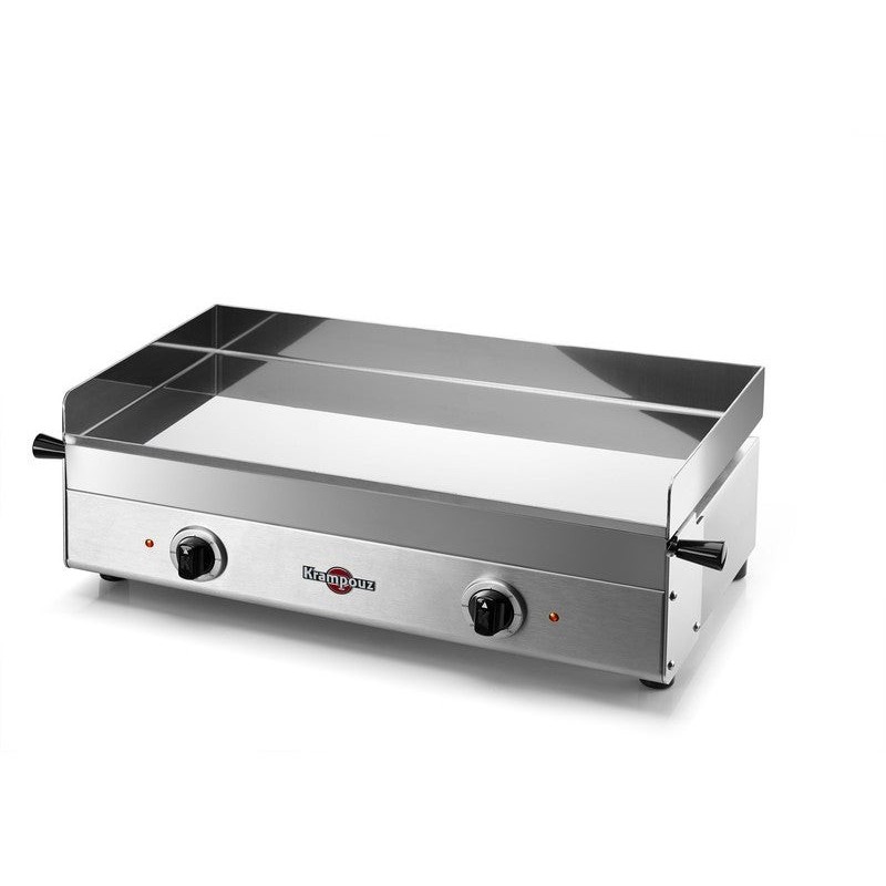 Plancha électrique KRAMPOUZ 2x1800w, inox