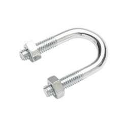 Lot De 2 Brides Rondes Acier, Standers, L.17 X Ep.6 Mm