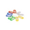 Lot de 10 porte-étiquettes en plastique, STANDERS, L.50 x l.23 mm coloris flashy